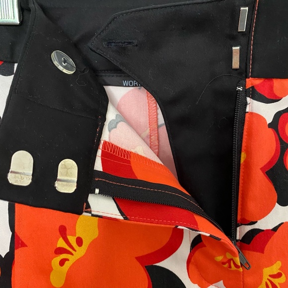 Worthington summer colourful stretch capris. cotton blend. Sz 18. - Picture 7 of 11